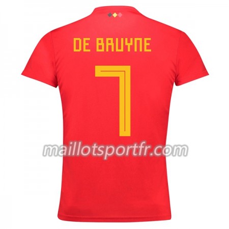 Maillot de Foot Belgique De Bruyne 7 Domicile Coupe du monde 2018